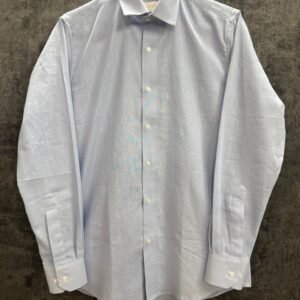 Pure Linen Solid Dust Blue Shirt