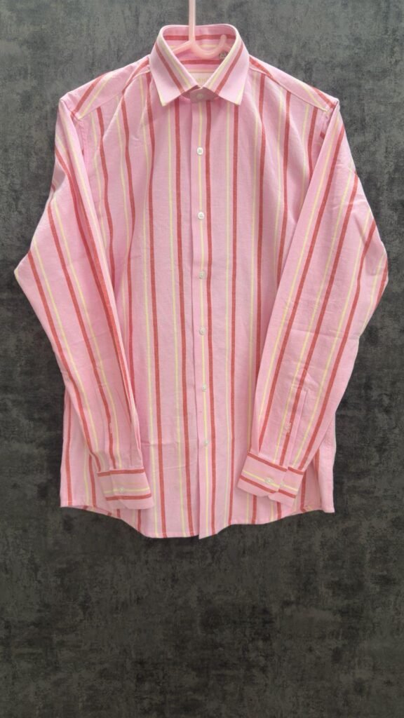 Pink Base Red Stripe Shirt