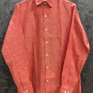 Linen Washed Red Color Shirt