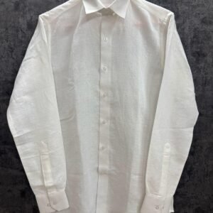 Linen Solid White Premium Shirt