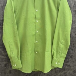 Parrot Green Linen Shirt
