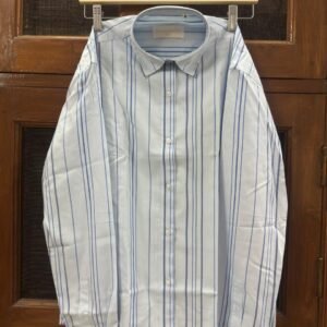 Cotton Poplin Nautical Stripe Shirt