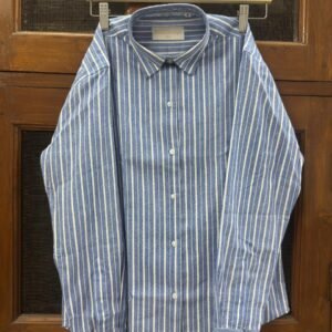Blue Formal Stripe Shirt