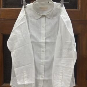 Cotton S Shape Jacquard White Base Shirt